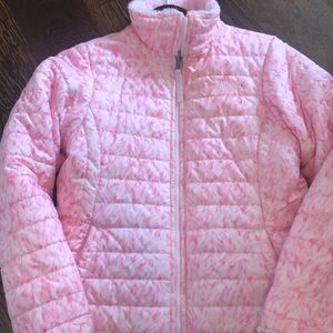 The North Face reversible faux fur jacket